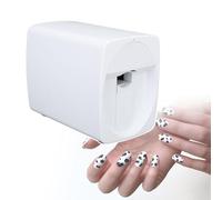 MáQuina AutomáTica Para UñAs Inteligente, ImpresióN Completa En 30 Segundos, Para Uso DoméStico Y Estudios De UñAs, EdicióN Mediante AplicacióN De Patrones De ImpresióN, Texto Y Fotos,White