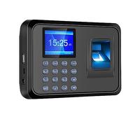 Máquina biométrica de Asistencia de contraseña de Huellas Dactilares con Reloj de Tiempo de gestión de empleados de Pantalla LCD de 2,4 Pulgadas