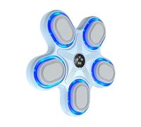 Máquina blindada Smart Boxing - Wall Pad Trainer Equipo de entrenamiento de música inalámbrica | Equipo de ejercicio para ahorrar espacio con pantalla LED de destino en casa, rutina de fitness para