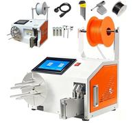 Máquina bobinadora automática, flejadora con pantalla LCD, empaquetadora eléctrica semiautomática, flejadora con sensor, flejadora con cable de alimentación.