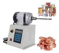 Máquina Bobinadora Eléctrica Cnc, Bobinadora Automática Control Digital, Máquina Bobinadora Bobina 500 W con Pantalla Digital e Interruptor Pie, Velocidad e Inversión Ajustables, Para Pescar Alambre