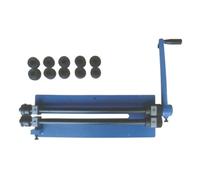 Máquina bobinadora Máquina enrolladora Manual de equipos de conductos de ventilación, máquina bobinadora de tubos, máquina ranuradora de láminas de hierro con 6 juegos de es de RM-12