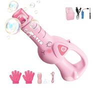 Máquina Burbujas Humo - Generador Humo Eléctrico Automático Recargable con Luces De Colores Y Música | Sopladora Burbujas Niebla para Fiestas, Playas, Juegos Veraniegos, Interior Exterior