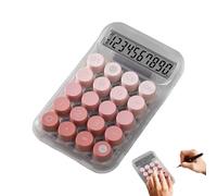 Máquina Cálculo Mecánico - Teclado Táctil Antideslizante, Patrón Transparente Diseño Lindo, Estética | Herramienta Cálculo Matemático para Colegial Profesional Curso