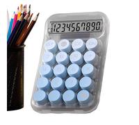 Máquina Cálculo Mecánico - Teclado Táctil Antideslizante, Patrón Transparente Diseño Lindo, Estética | Herramienta Cálculo Matemático para Colegial Profesional Curso