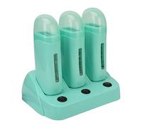 Máquina Calentadora De Cera Enrollable De 3 Piezas, Calentador De Cera Depilatoria 3 En 1, Máquina Eléctrica De Calentamiento De Cera Para Depilación, Removedor De Cabello De Cartucho(220V EU)