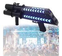 Máquina cañón de confeti Cañón de confeti eléctrico, lanzador de confeti, con luz LED, pistola de ambiente de flores de conserjería, para eventos especiales, fiestas, clubes, conciertos.