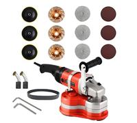 Máquina Cemento Eléctrica Tres Cabezas Portátil Para Suelo y Pared, Pulido de Epoxy, Piedra y Mármol Uso Profesional(Without pole)