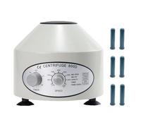 Máquina centrífuga eléctrica de 4000 rpm, máquina de laboratorio de mesa con temporizador de 0-60 min y control de velocidad, viales de 10 ml x 6 for uso escolar y de laboratorio