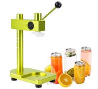 Máquina cerradora de latas, selladora manual de latas para frascos y botellas, máquina cerradora de vasos de aleación de aluminio, capacidad de sellado: 250/330/400/500/700 ml para sellar latas Green