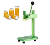 Máquina cerradora de tazas de aleación de aluminio, máquina cerradora manual de latas con base fija, altura ajustable de 55 mm de diámetro, para cerveza/jugo/café/refrescos/bebidas green