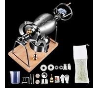 Máquina china para hacer palomitas de alta presión, máquina china para hacer palomitas de maíz, máquina manual de acero inoxidable, mini olla para hacer palomitas de maíz(520ml)