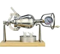 Máquina china retro tradicional de palomitas de maíz, ampliador manual de palomitas de maíz, máquina de palomitas de maíz de acero inoxidable con manivela, producto imprescindible, reuniones