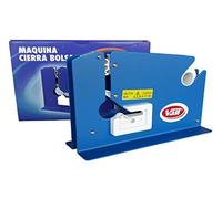 Maquina Cierra Bolsas en Metal Color Azul para Rollos de Cinta Adhesiva de 12 Milimetros