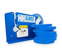 Máquina Cierra Bolsas Profesional con 6 Rollos de Cinta PVC - Alta Adhesión, Durabilidad y Resistencia para Uso Comercial y Doméstico (Máquina + 6 Rollos Azules + 100 bolsas 8x17cm)