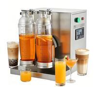 Máquina coctelera eléctrica comercial de té de burbujas de 120w, marco doble, temporizador ajustable de 0-120s, for Boba, cócteles, café, jugo y vino