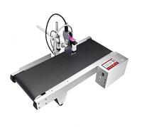 Máquina codificadora de inyección de Tinta automática de 12,7 mm, Impresora Industrial en línea con minicinta transportadora, etiquetado Totalmente automático para Fechas de caduci
