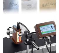 Máquina Codificadora De Inyección De Tinta Automática En Línea Para Líneas De Producción, Codificadora De Fecha Para Códigos Qr De Texto, Códigos De Barras, Números Lote, Etiquetas 12.7mmWidth-Black