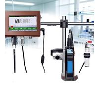 Máquina codificadora de inyección de Tinta automática para línea de producción, etiquetado Totalmente automático de 12,7 mm, codificador de inyección de Tinta con Pantalla táctil,