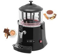 Máquina comercial de chocolate caliente - Calentador eléctrico y dispensador con agitación y control de temperatura, capacidad de 5 litros para chocolate caliente, té con leche, café y jugos