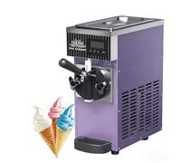 Máquina Comercial De Helado De Un Solo Sabor, Máquina Comercial De Helado Soft, 450W, 4 A 5L/H, Limpieza Automática, Pantalla Táctil LCD, Para Bar De Snacks Y Restaurantes(Purple)