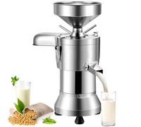 Máquina Comercial de Leche de Soja 1100W, Alta Capacidad 25kg/H, Molino Húmedo de Acero Inoxidable con Filtro 100-Mesh y Separación Automática de Pulpa, Fácil de Limpiar para Casa & Restaurante