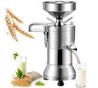 Máquina comercial de leche de soja, acero inoxidable de 1100 W, molinillo húmedo con filtro de malla 100 y separación automática de pulpa, 25 kg/h, para restaurantes, comedores