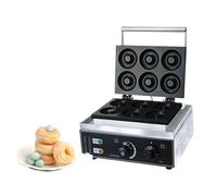 Máquina Comercial For Hacer Waffles, Salchichas A La Parrilla, Perritos Calientes Crujientes, Palitos De Leche, Donas, Moldeador Pescado, Waflera Francesa FáCil De Limpiar(Brown)