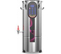 Máquina comercial grande para hacer leche de soja, de acero inoxidable, eléctrica y automática, con filtro extraíble, para desayunos.