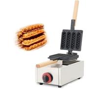 Máquina Comercial Para Hacer Gofres De Perritos Calientes, Máquina Antiadherente Para 4 Gofres, De Acero Inoxidable, Para Preparar Snacks A Gas Propano, Ideal Para Food Trucks.