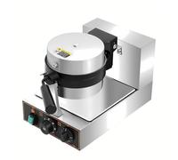 Máquina Comercial para Hacer Gofres Y Hamburguesas, Máquina Eléctrica para Hacer Helados Y Hamburguesas, Antiadherente, Control Temperatura De 50-300℃, Calentamiento por Ambos Lados Single