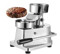 Máquina comercial para hacer hamburguesas de acero inoxidable, máquina de prensa de hamburguesas de acero inoxidable, procesador de formación de carne de cocina con 500 piezas de papel para