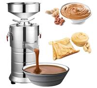 Máquina Comercial para Hacer Mantequilla de Maní, Molinillo Eléctrico de Nueces en Acero Inoxidable, Molino de Granos para Arroz y Almendras, 33 lbs/Hora