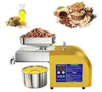 Máquina Comercial Para Prensar Aceite 1100 W, Extractor De Aceite En Frío Y Caliente De 3-6 Kg/h O 4-9 Kg/h Con Panel De Control Inteligente, Extractor Automático De Aceite De Frutos Enhanced version