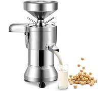 Máquina comercial para preparar leche de soja de 1100 W, de acero inoxidable con separación de escorias, 2850 RPM, 25 kg/h, para restaurantes, cantinas y pequeñas instalaciones de procesamiento
