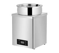Máquina Comercial para Templar Chocolate, Calentador de Chocolate para Catering, Plato de frotamiento eléctrico de Acero Inoxidable de 3L/7L, Temperatura Ajustable de 30-100 °C, Pantalla LCD 7L
