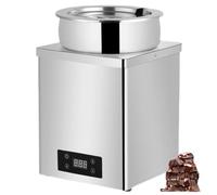 Máquina Comercial para Templar Chocolate, Fundidor y Calentador Eléctrico de Chocolate de 3L/7L con Pantalla LCD - Baño María Calentador de Alimentos de Acero Inoxidable 30-100°C 7L