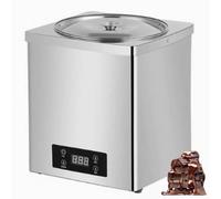 Máquina Comercial para Templar Chocolate, Fundidor y Calentador Eléctrico de Chocolate de 3L/7L con Pantalla LCD - Baño María Calentador de Alimentos de Acero Inoxidable 30-100°C 3L