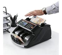 Máquina Contadora De Billetes, Con Contador De Valor De Billetes, Compatible Con Usd/Eur/Gbp, 900 Billetes/Min, Con Detección De Billetes Falsos Uv/Mg, Pantalla Led, Fácil De Usar