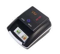 Máquina contadora de dinero con máquina de detección de conteo de valor, detector de billetes de banco USD/EUR detector de dinero falso (LCD con batería)