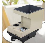 Máquina contadora de monedas eléctrica, clasificador automático de monedas de 1500 monedas/minuto, capacidad de 3000 monedas, eficiente envoltura de monedas para la mayoría de monedas