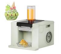 Máquina coreana de hielo raspado Bingsu, 60 kg/24 h, máquina de helados con forma de copo de nieve con pantalla táctil, máquina de hielo con forma de copo de nieve con limpieza automática Green