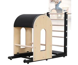 Máquina correctora de columna vertebral de madera para entrenamiento en casa, arco de ejercicio de escalera para equilibrar el núcleo y estirar