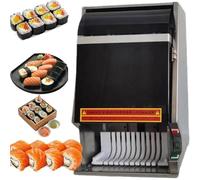 Máquina cortadora automática de rollos de sushi, cortador multifuncional de escritorio con hoja de acero inoxidable extraíble para restaurante, cocina y snack bar
