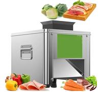 Máquina Cortadora De Carne 850W - Cortadora De Fiambre Profesional, 310r/min, Acero Inoxidable, 150kg/h, Perfecta Para Carnicerías, Restaurantes Y Comedores(7mm)