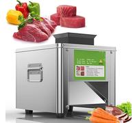 Máquina cortadora de carne comercial, cortadora de carne eléctrica de 850 W, máquina trituradora de carne de 330 libras/h, cortador de alimentos de restaurante de acero inoxidable para cocina 2.5MM