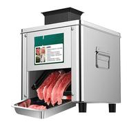 Máquina cortadora de Carne Comercial, trituradora de Carne de 850 W, rebanadora de Carne Fresca, para Cocina, supermercado, Cordero, Res, Pollo, 7 Pulgadas(10inch)
