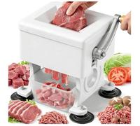 Máquina cortadora de carne con manivela,Máquina trituradora de carne comercial de 1,5-10 mm,Trituradora cortadora carne con cuchillas acero inoxidable,para cocina casera,restaurante(1.5MM)