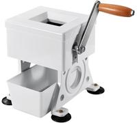 Máquina cortadora de carne de manivela, trituradora manual de carne con grosor ajustable de 1,5 a 10 mm, hoja de acero inoxidable, incluye caja de recepción para carniceros