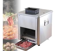 Máquina cortadora de carne eléctrica comercial, 850 W, acero inoxidable, trituradora y picadora, 440 libras/hora, para procesamiento de alimentos de restaurante, 2.5 mm